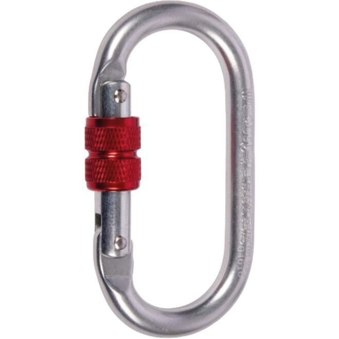 CAMP Oval Standard Lock: Ovaler Schraubkarabiner für Arbeiten in der Höhe