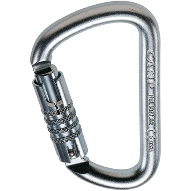 CAMP D Pro 3Lock dreifach beweglicher Karabiner für Arbeiten in der Höhe