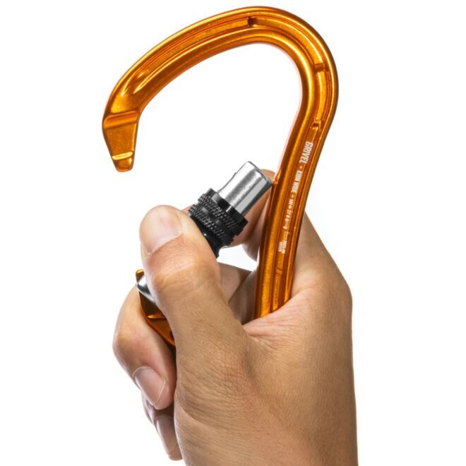 Grivel Wide K18N karabiner mit Schraubverschluss