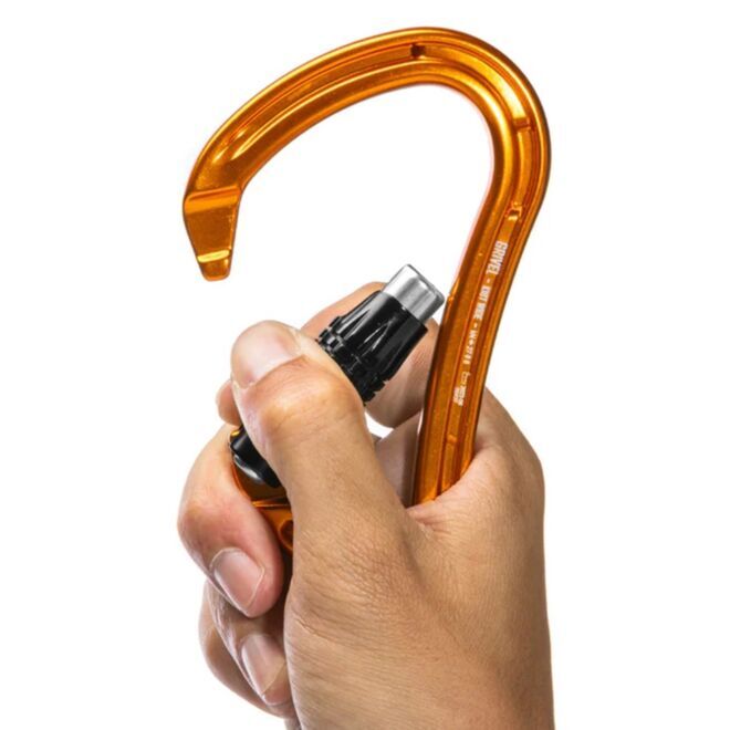 Grivel Wide K18T karabiner mit twist-gateverschluss