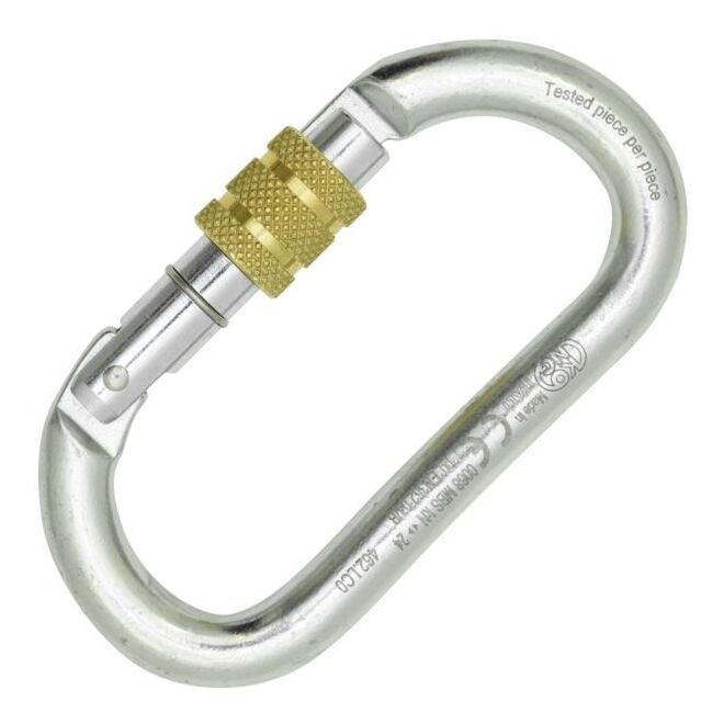 Kong Oval Steel Classic Screw Sleeve ovale Karabiner speleo