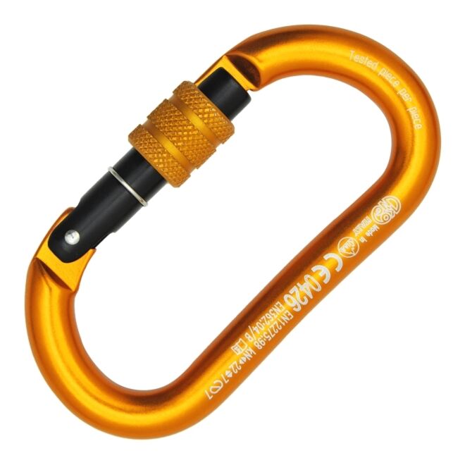 Kong Oval Alu Classic Screw Sleeve ovale speleo karabiner
