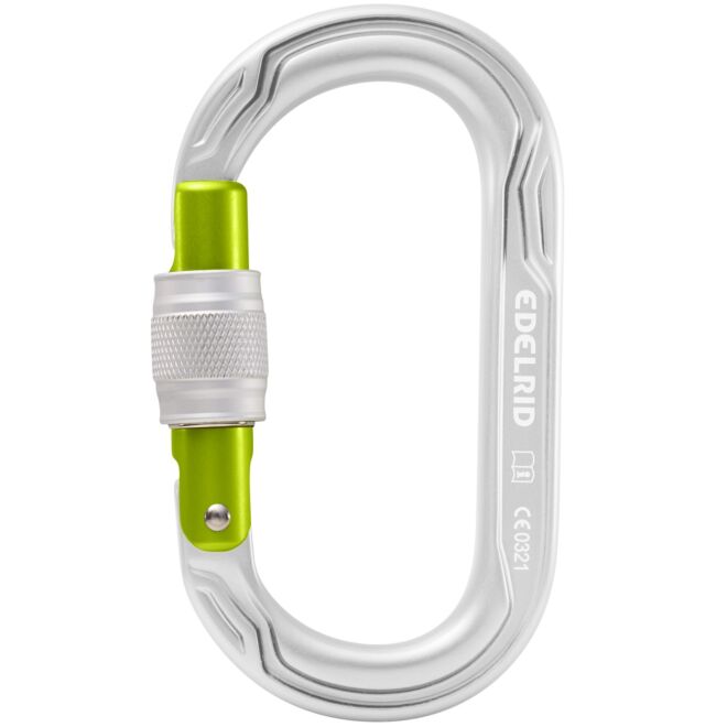Edelrid Oval Power 2500 Screw II karabiner mit Schraubverschluss klettern