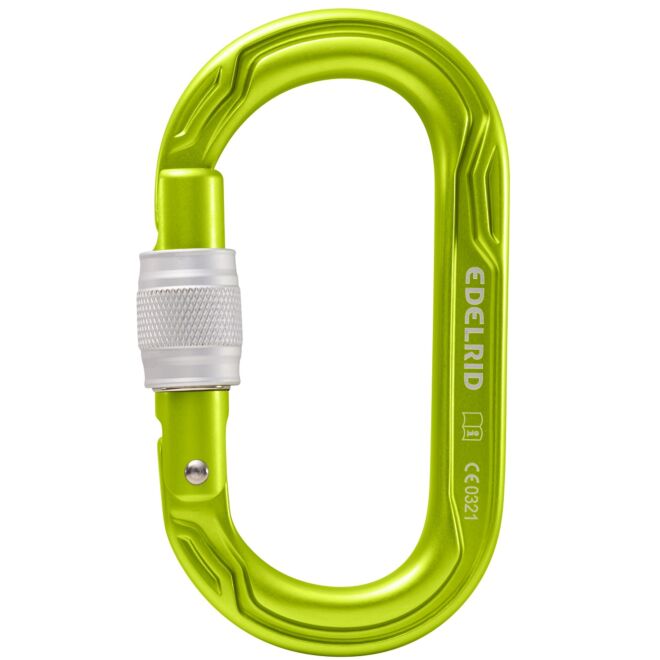Edelrid Oval Power 2500 Screw II karabiner mit Schraubverschluss klettern