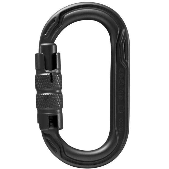 Edelrid Oval Power 2500 Triple II dreifach beweglicher Karabiner zum Klettern