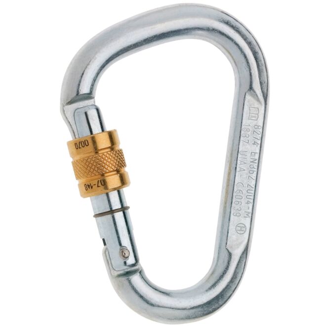 Edelrid Steel HMS Screw karabiner mit Schraubverschluss klettern