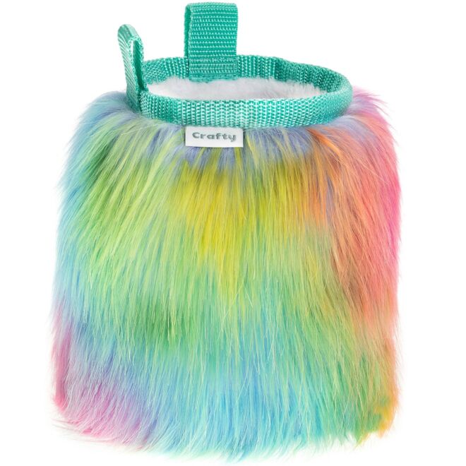 Crafty Climbing Rainbow Furry magnesitbeutel