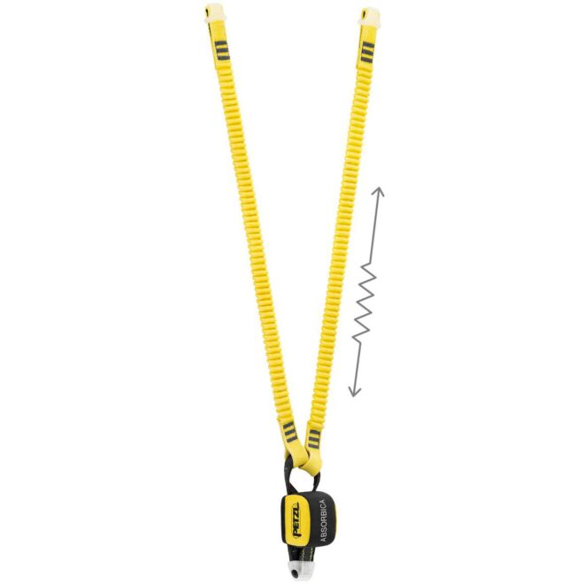 Petzl Absorbica-Y 150 energy-absorbing lanyard with integrated energy absorber