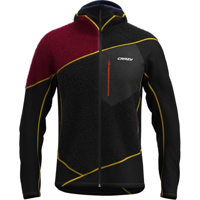 Crazy Pull Neutron technische Fleecejacke mit Kapuze für Herren