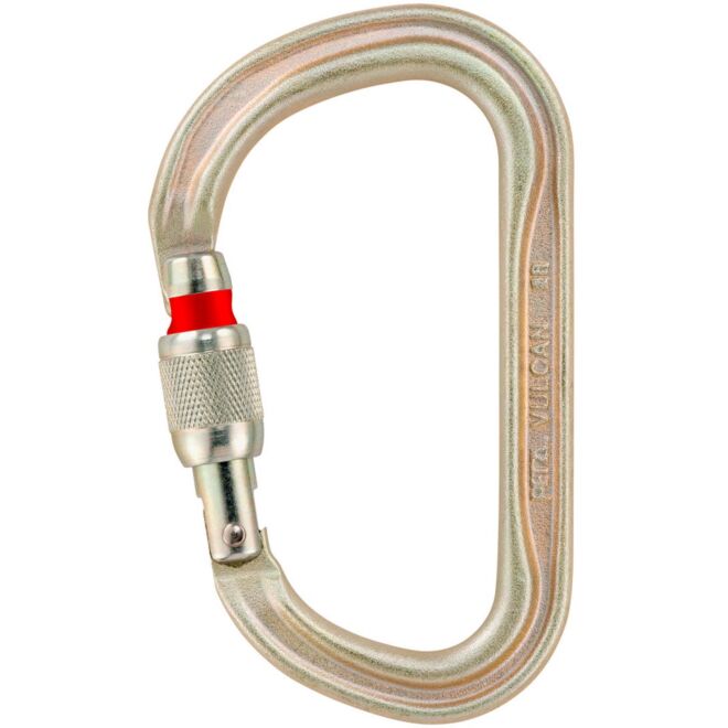 Petzl Vulcan karabiner mit schraubverschluss arbeit
