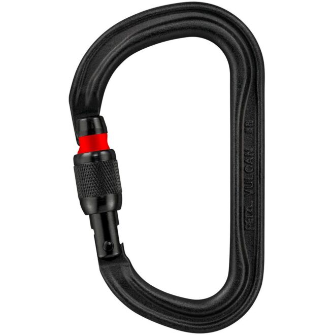 Petzl Vulcan karabiner mit schraubverschluss arbeit