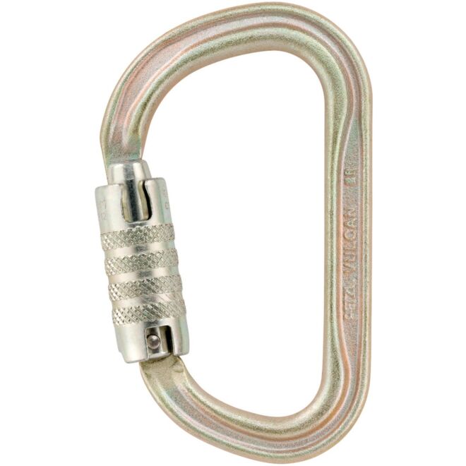 Petzl Vulcan karabiner dreifach bewegung arbeit internationale version