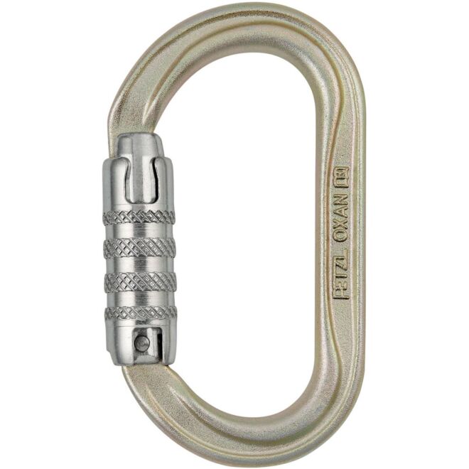 Petzl Oxan dreifach beweglicher Karabiner für Arbeiten in der Höhe internationale Version