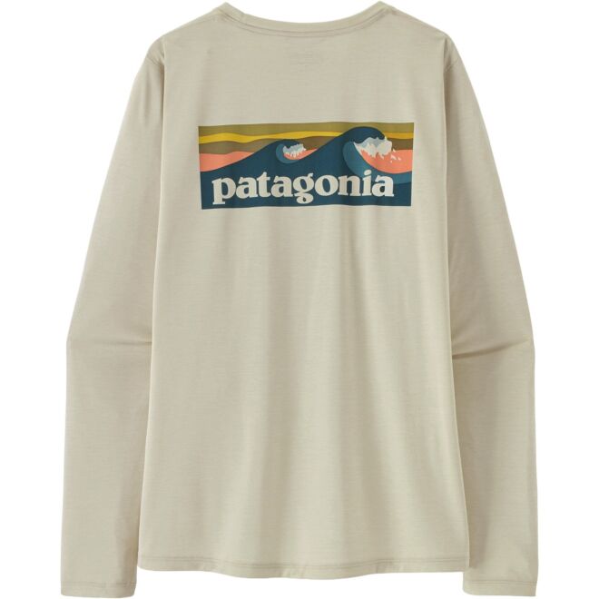 Patagonia W's L/S Cap Cool Daily Shirt - Boardshort Logo Damenhemd