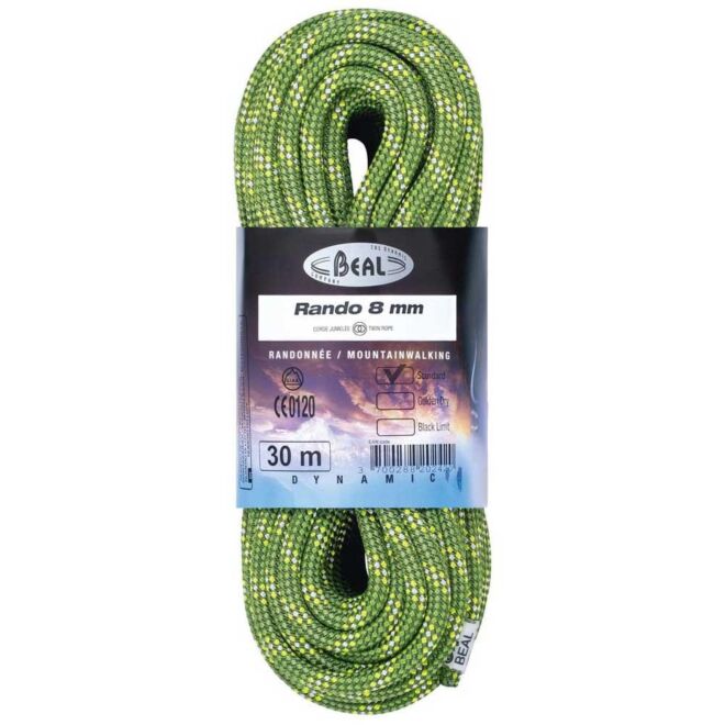 Beal Rando 8 mm klassische Doppelseil zum Klettern