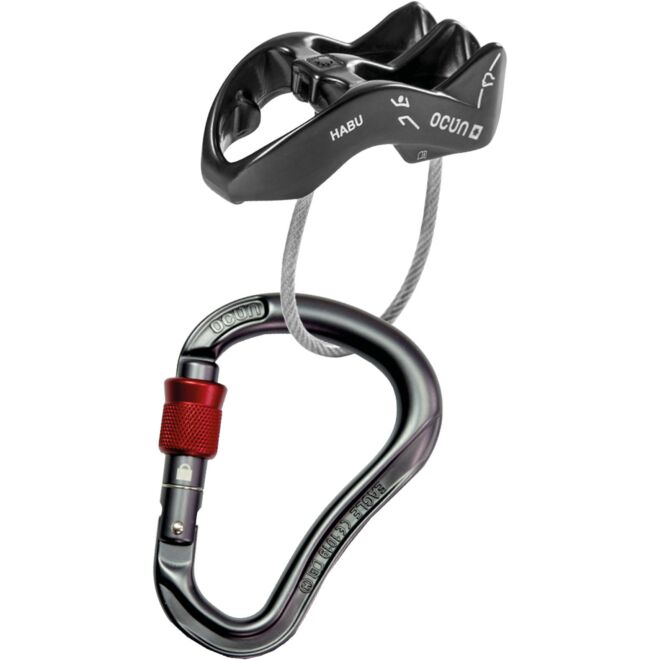 Ocun Belay Set Eagle Screw/Habu Sicherungsgerät + Kletterkarabiner