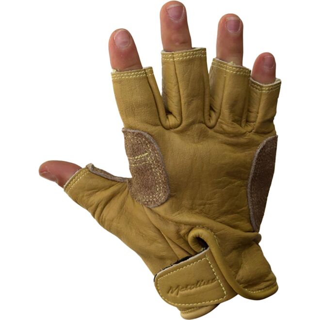 Metolius Climbing Glove 3/4 Finger natural Handschuhe für Sicherung und Via Ferrata