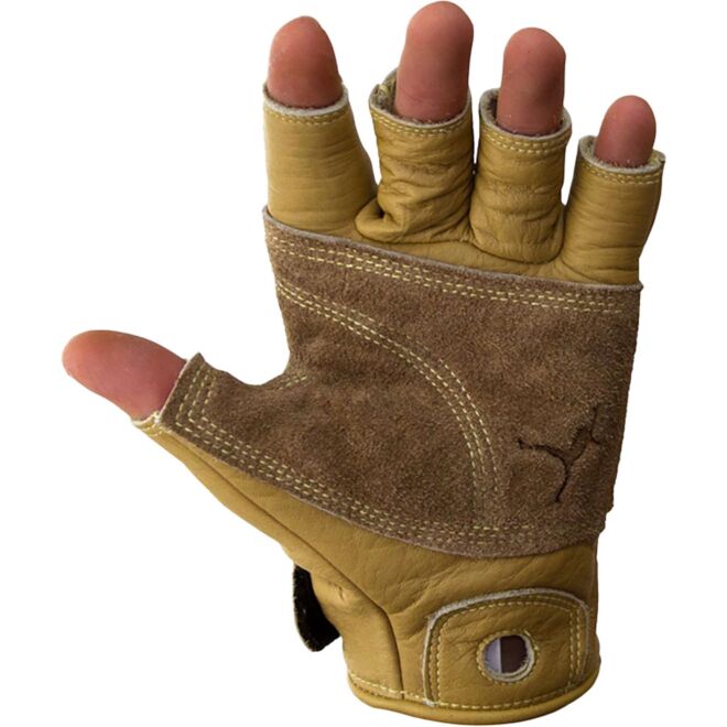 Metolius Climbing Glove 3/4 Finger natural Handschuhe für Sicherung und Via Ferrata