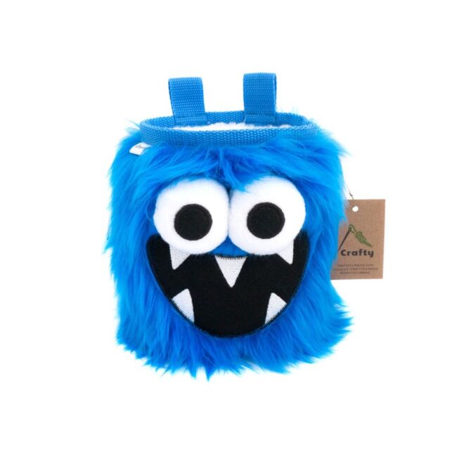 Crafty Climbing Blue Five Toothed Monster magnesitbeutel