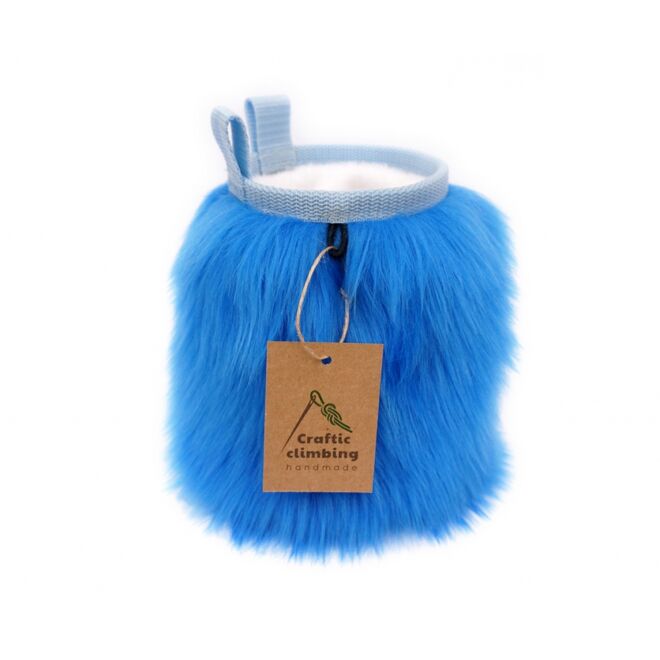 Crafty Climbing Blue Furry magnesitbeutel