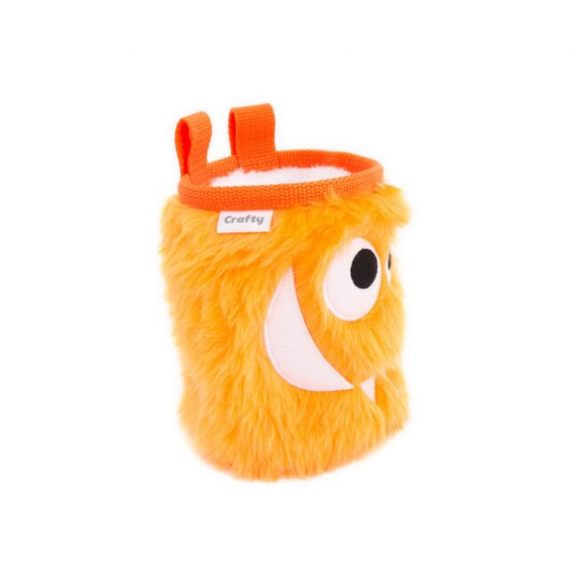 Crafty Climbing Tangerine Foodie Monster magnesitbeutel