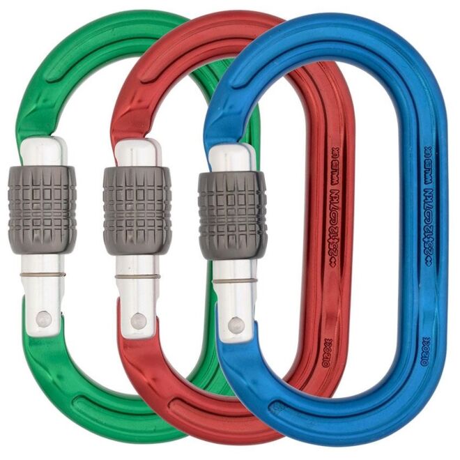 DMM Ultra O Screwgate Colour 3 Pack karabiner mit Schraubverschluss klettern