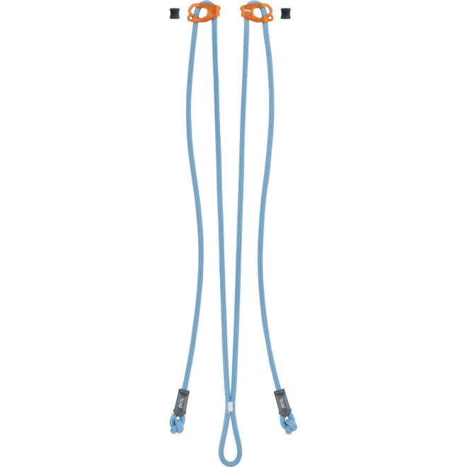 Petzl Dual Evolv Adjust Lanyard Blue adjustable double lanyard climbing