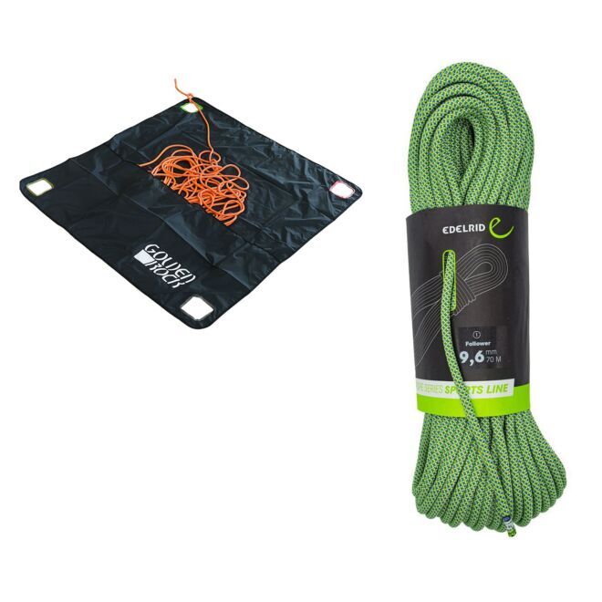 Oliunìd Kit Follower 9.6 mm + Golden Rock Rope Tarp Seiltrageplane