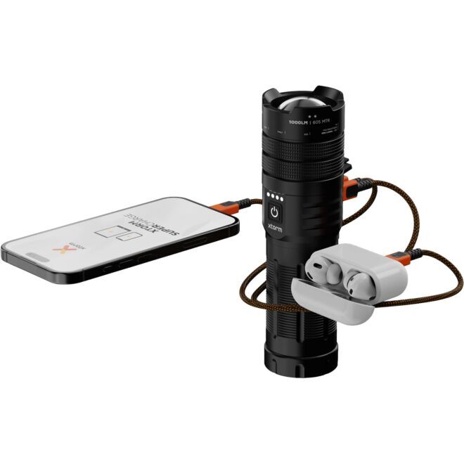 Xtorm Flashlight Powerbank - 10500 mAh Taschenlampe Ladegerät