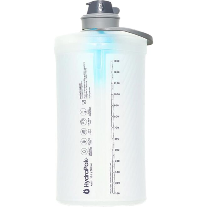 HydraPak Flux + Filtre 1,5 L wiederverwendbare weiche Trinkflasche