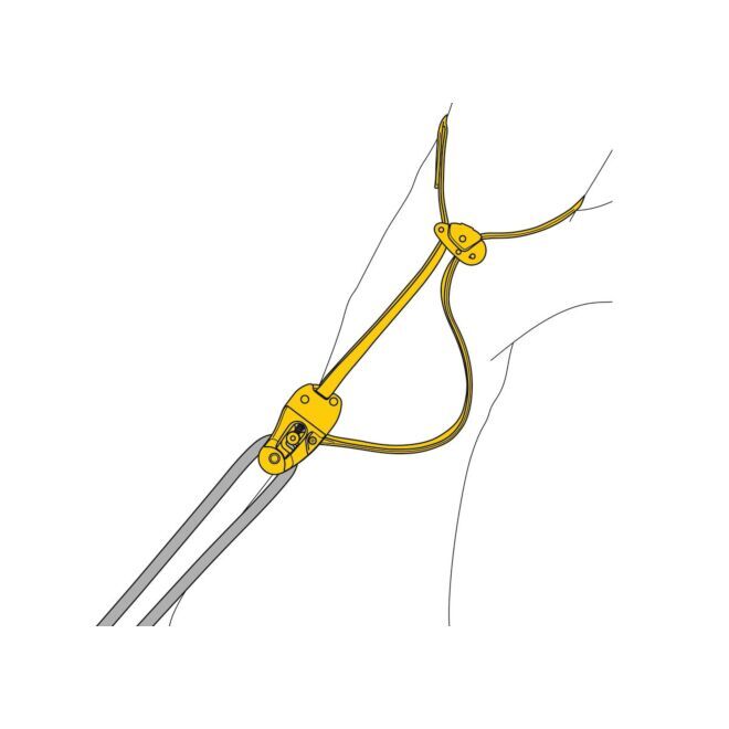 Petzl Eject false Gabel Arbeit an Bäumen