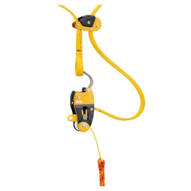 Petzl Eject false Gabel Arbeit an Bäumen