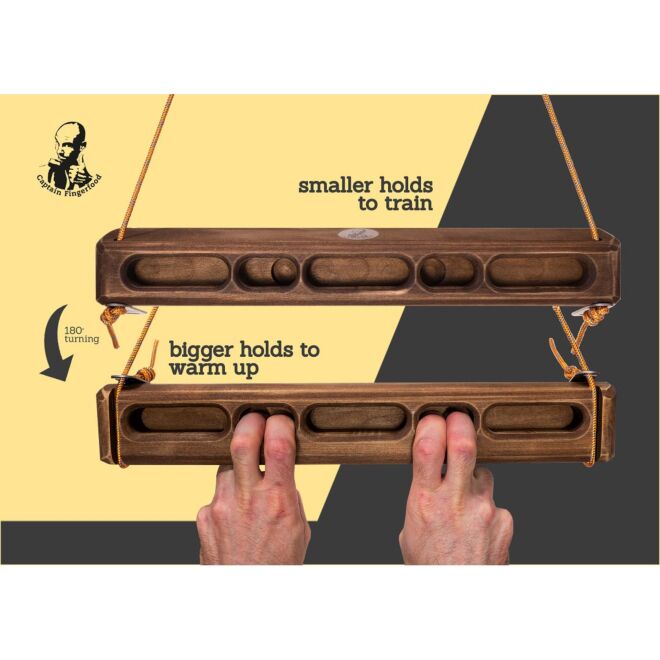 Captain Fingerfood Hangboard 180° Trainingsboard portabel