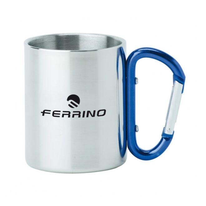 Ferrino Edelstahlbecher mit Karabiner