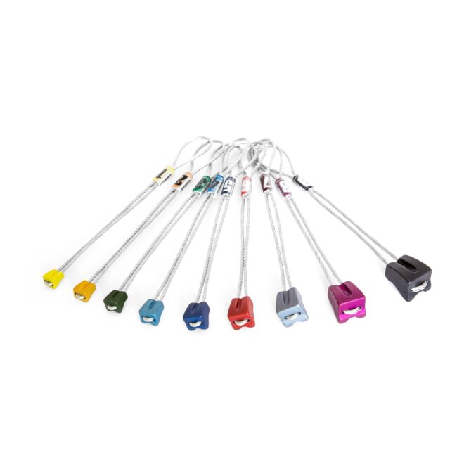 Kouba Stoppers Alu Nuts Anodized set Kletterdübel farbig von 1 bis 9