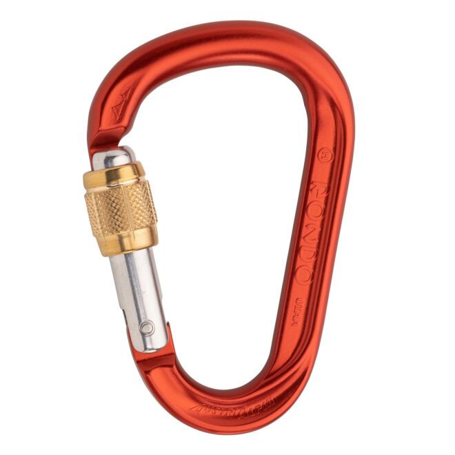 AustriAlpin HMS Rondo karabiner mit messingverschluss