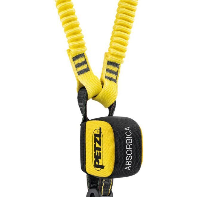 Petzl Absorbica-Y 150 energy-absorbing lanyard with integrated energy absorber