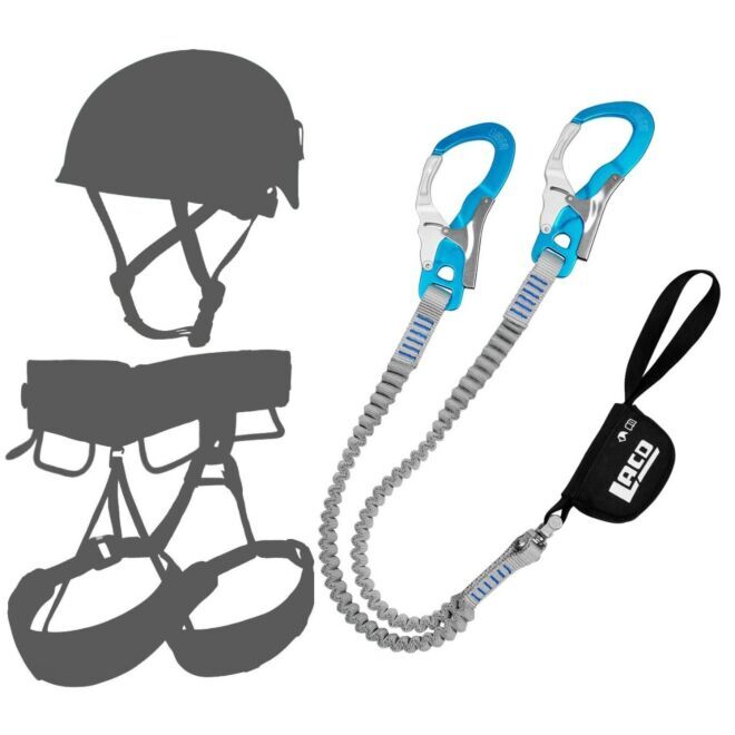 Kit via ferrata Oliunìd Deal LACD Set Ultimate Ferrata S 3.0 mit ferrata set + helm und gurt