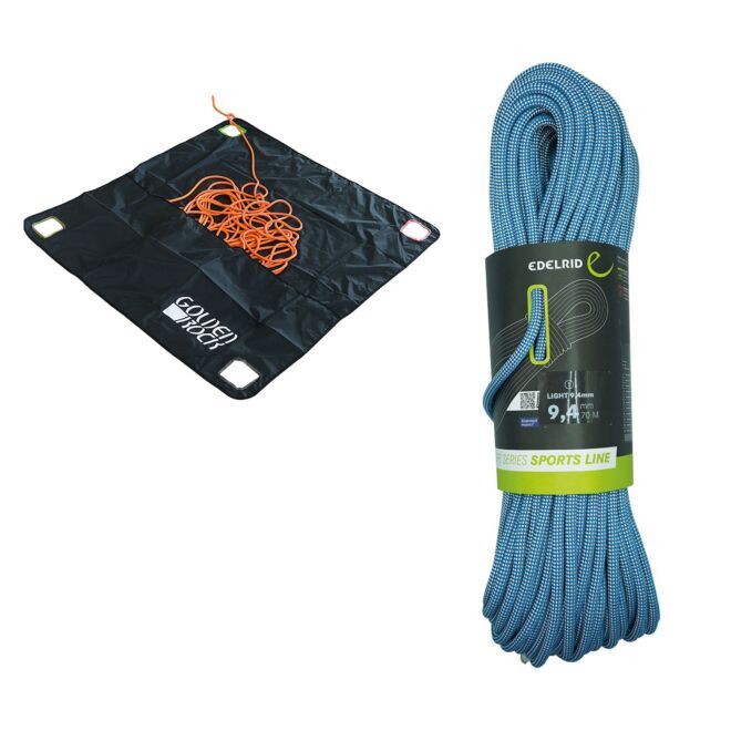 Oliunìd Kit Light 9.4 mm + Golden Rock Rope Tarp Seiltrageplane