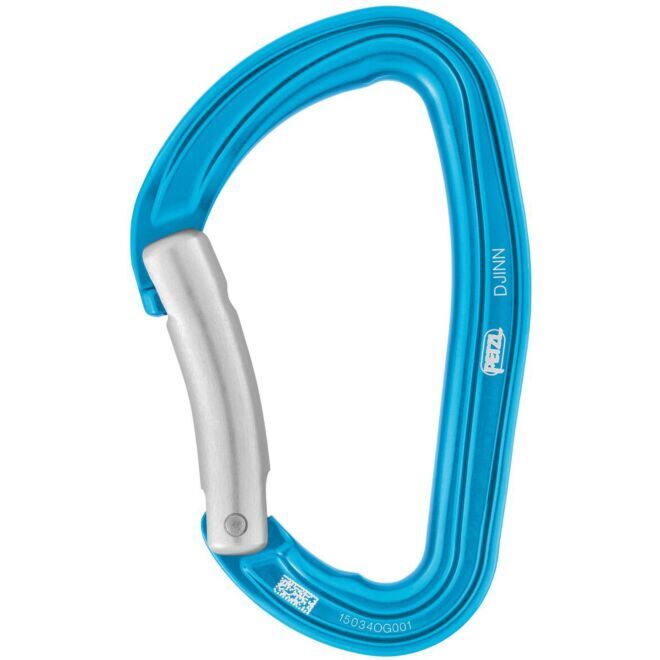 Petzl Djinn Karabiner Klettern gebogene Schnalle