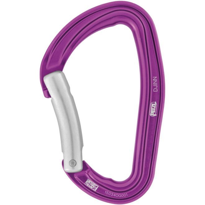 Petzl Djinn Karabiner Klettern gebogene Schnalle