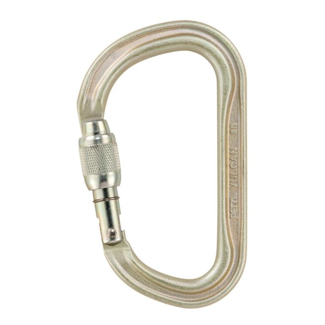 Petzl Vulcan karabiner mit schraubverschluss arbeit