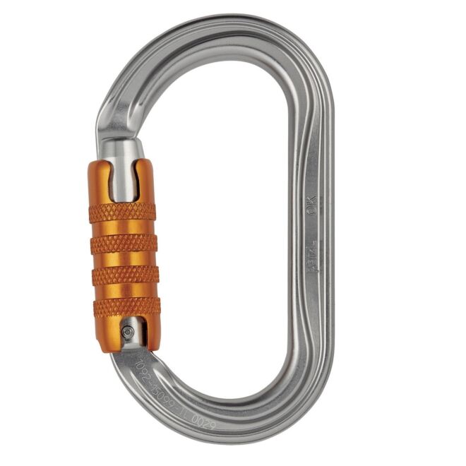 Petzl Ok Triact-Lock dreifach beweglicher Karabiner zum Klettern