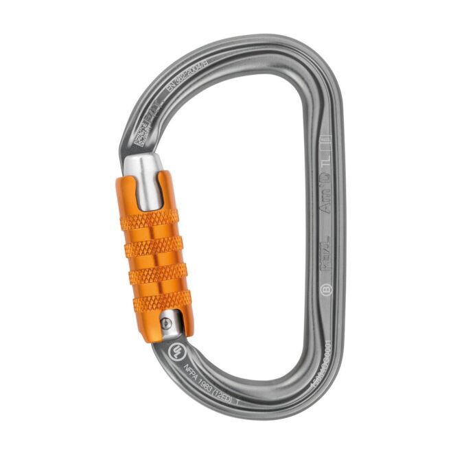 Petzl Am'D Triact Lock dreifach beweglicher Karabiner zum Klettern