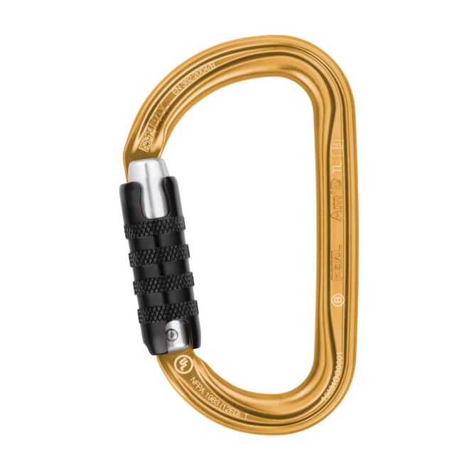 Petzl Am'D Triact Lock dreifach beweglicher Karabiner zum Klettern