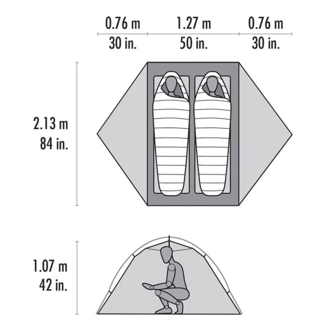 MSR Access 2 trekkingzelt