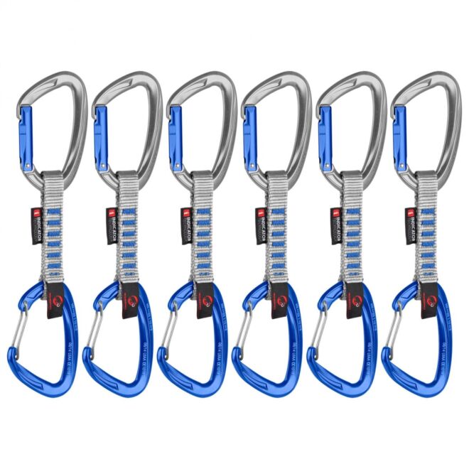 Mammut Crag Keylock Wire 10 cm Indicator 6-Pack Kletterkarabiner