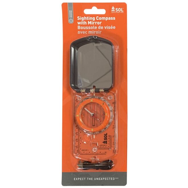 SOL Sighting Compass With Mirror Kompass