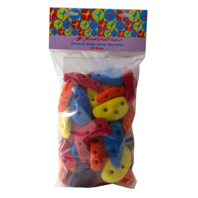 Metolius Greatest Chips Screw-on set 40 klettergriffe