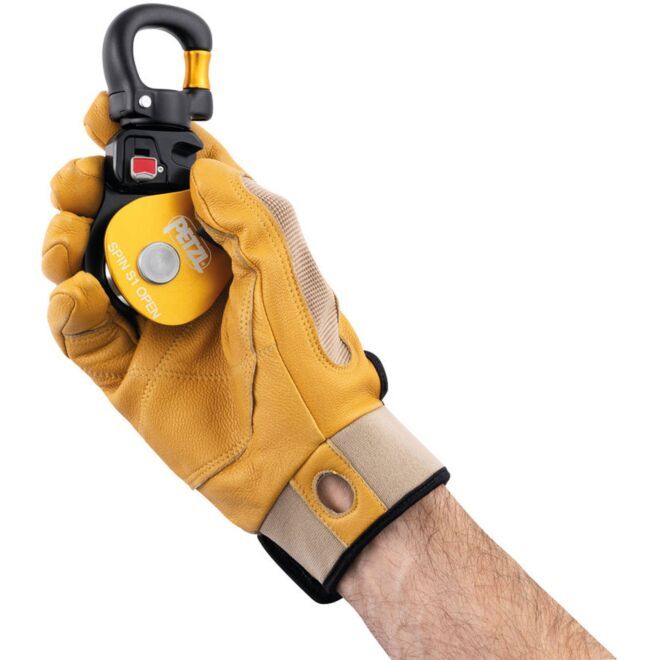 Petzl Spin S1 Open einfache Seilrolle für Arbeiten in der Höhe